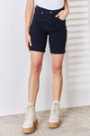 Judy Blue Full Size High Waist Tummy Control Bermuda Shorts Bermuda Shorts Trendsi Navy S 