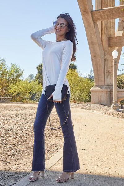 Basic Bae Full Size Round Neck Long Sleeve T-Shirt - NeoKira Unlimited