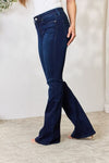 Kancan Full Size Mid Rise Flare Jeans Jeans Trendsi   