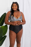 Marina West Swim Take A Dip Twist High-Rise Bikini in Leopard Bikini Trendsi   