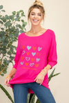 Celeste Full Size Heart Graphic Long Sleeve T-Shirt Top Trendsi   