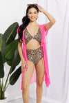 Marina West Swim Pool Day Mesh Tie-Front Cover-Up Cover Up Trendsi   