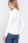 ACTIVE BASIC Long Sleeve Front Pocket DTY Brushed Shirt Shirt Trendsi   