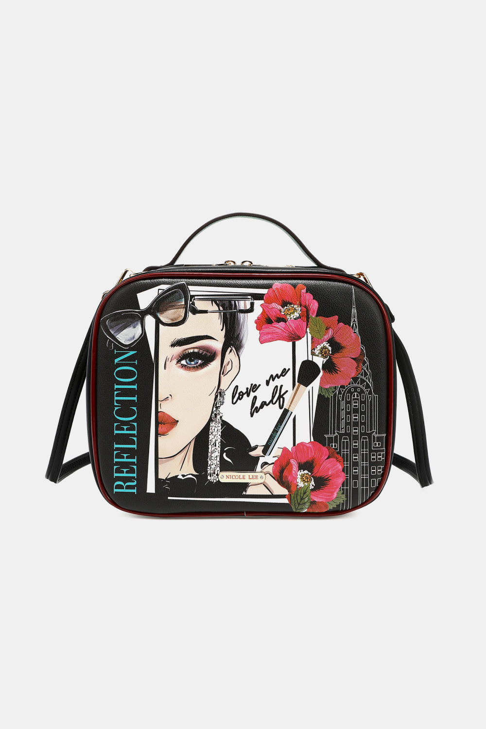 Nicole Lee USA Printed Handbag with Three Pouches - NeoKira Unlimited