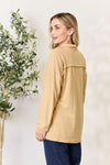 Heimish Full Size Button Up Long Sleeve Cardigan Cardigan Trendsi   