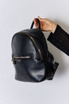 David Jones PU Leather Backpack Backpack Trendsi   