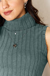 Basic Bae Full Size Ribbed Turtleneck Tank Top Trendsi   