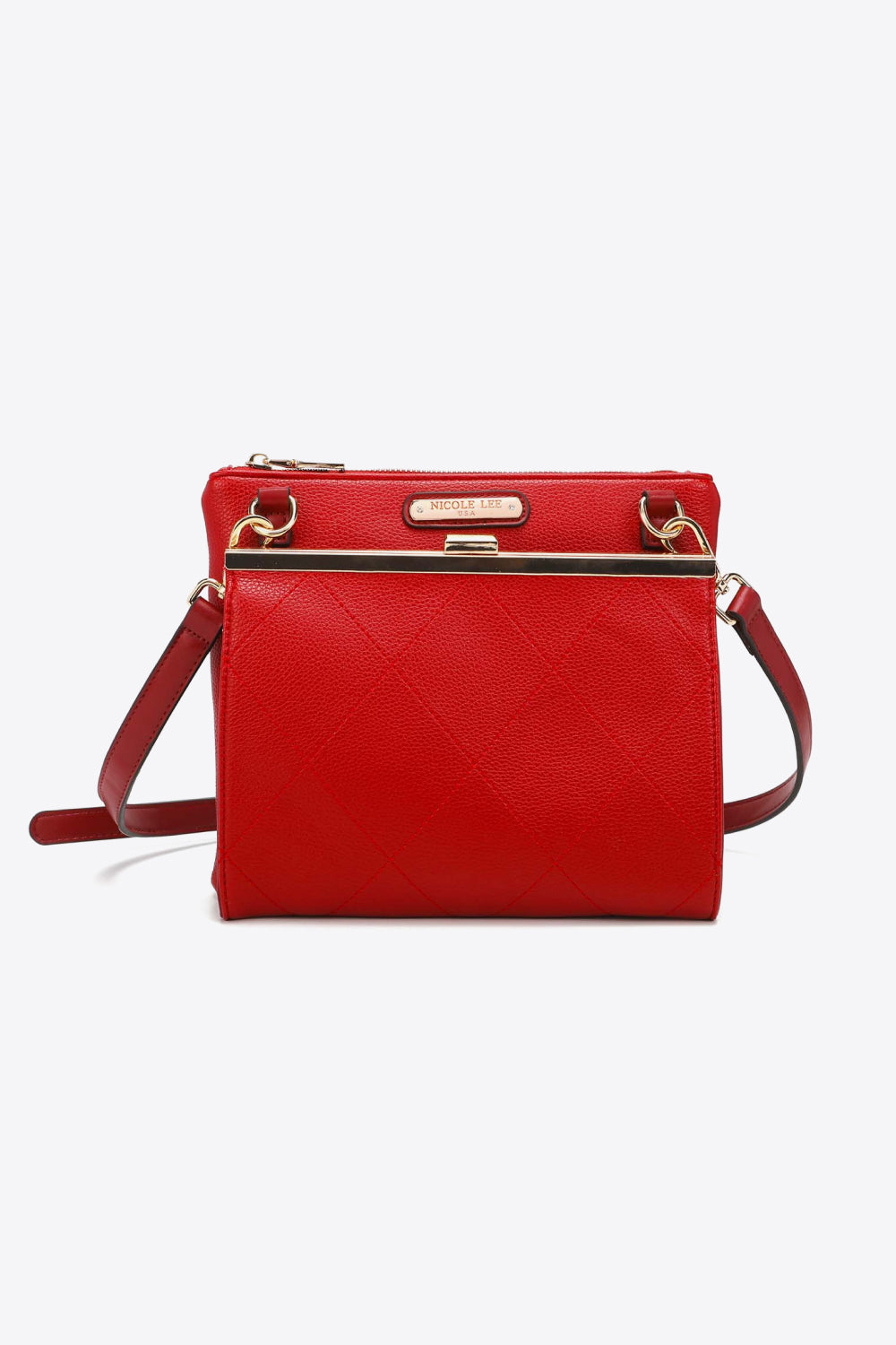 Nicole Lee USA All Day, Everyday Handbag Handbag Trendsi Red One Size 