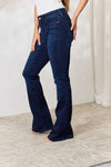 Kancan Full Size Mid Rise Flare Jeans Jeans Trendsi   