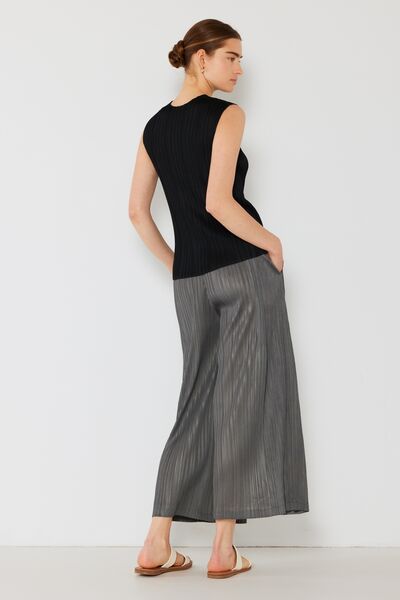 Marina West Swim Pleated Wide-Leg Pants with Side Pleat Detail  Trendsi   