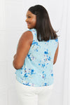 Sew In Love Off To Brunch Full Size Floral Tank Top Top Trendsi   