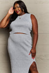 Sew In Love She's All That Fitted Two-Piece Skirt Set Skirt Set Trendsi   