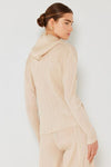 Marina West Swim Pleated Hood Jacket with 2 Way Zipper Jacket Trendsi   