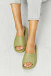 In My Comfort Zone Slides in Green Slides Trendsi   