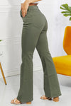 Zenana Clementine Full Size High-Rise Bootcut Jeans in Olive Pants Trendsi   