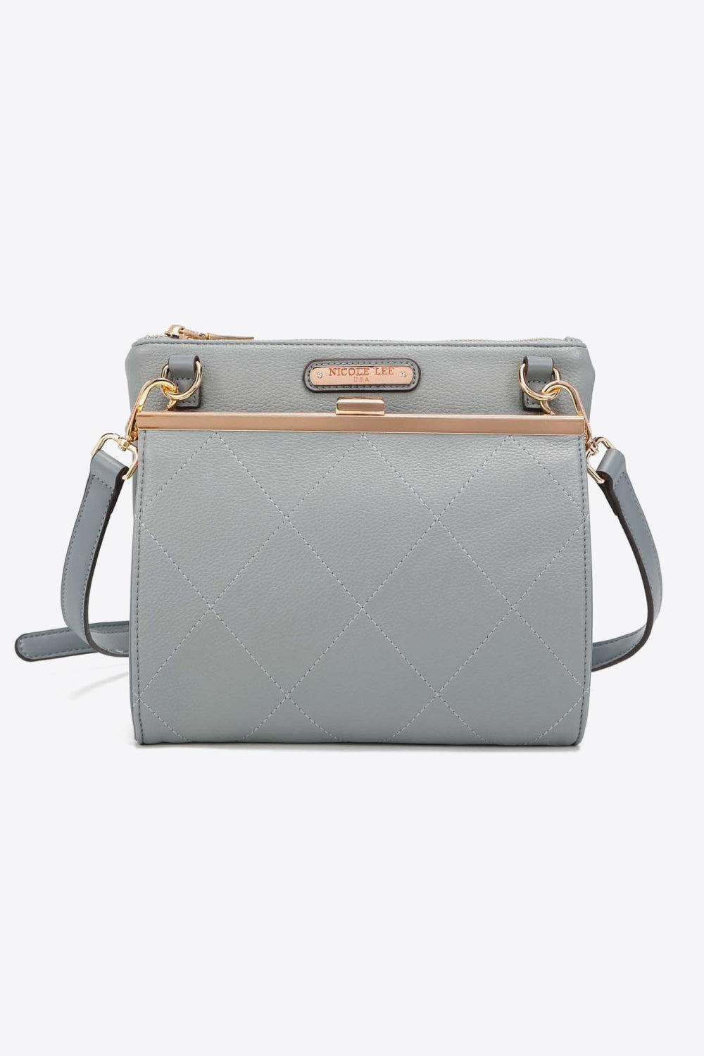 Nicole Lee USA All Day, Everyday Handbag Handbag Trendsi Gray Dawn One Size 