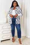 Double Take Leopard Long Sleeve Cardigan Cardigan Trendsi   