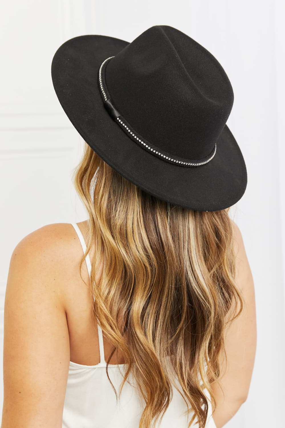 Fame Bring It Back Fedora Hat Hats Trendsi Black One Size 