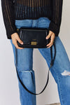 David Jones PU Leather Crossbody Bag Crossbody Bag Trendsi BLACK One Size 