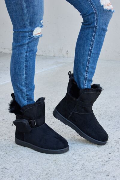 Forever Link Plush Thermal Flat Boots Boots Trendsi   