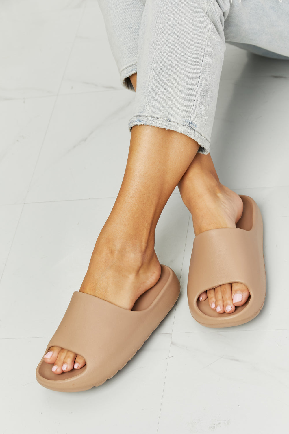 NOOK JOI In My Comfort Zone Slides in Beige Slides Trendsi Sand 6 