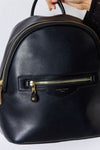 David Jones PU Leather Backpack Backpack Trendsi   