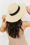 Fame Time For The Sun Straw Hat Straw Hats Trendsi Ivory One Size 