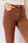 RISEN Full Size High Rise Tummy Control Straight Jeans Jeans Trendsi   