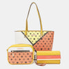 Nicole Lee USA 3-Piece Color Block Handbag Set Handbag Set Trendsi YELLOW/ORANGE One Size 