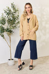 Heimish Full Size Button Up Long Sleeve Cardigan Cardigan Trendsi   