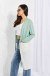 Culture Code Until You Came Color Block Duster Cardigan Cardigan Trendsi   