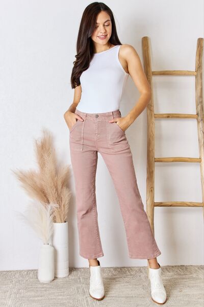 RISEN Full Size High Rise Ankle Flare Jeans - NeoKira Unlimited