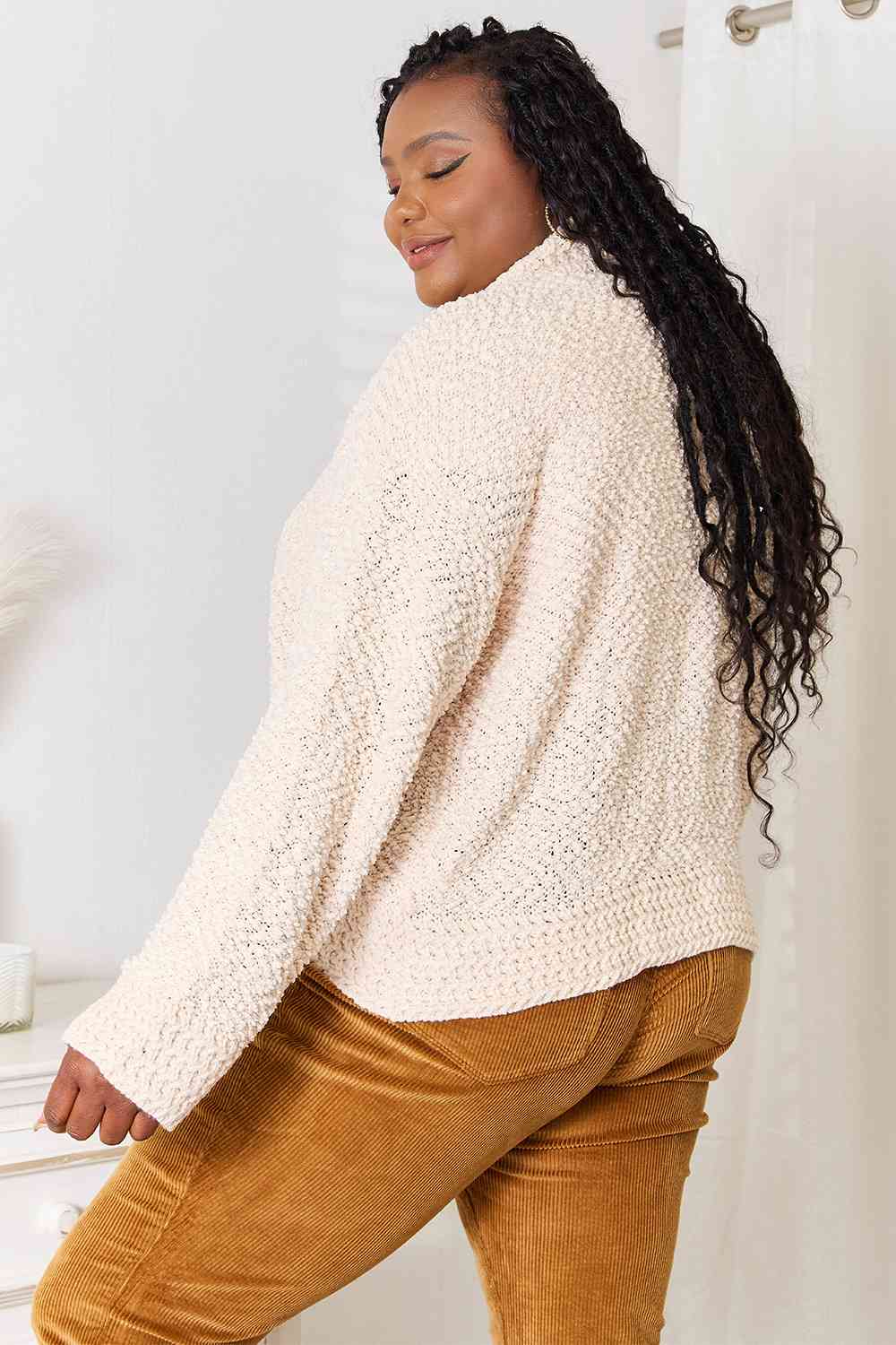 Double Take Open Front Long Sleeve Cardigan - NeoKira Unlimited