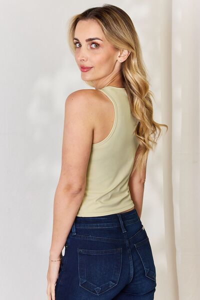 Basic Bae Full Size Round Neck Slim Tank - NeoKira Unlimited