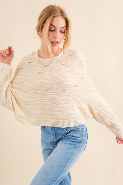 And The Why Dolman Sleeves Sweater Sweater Trendsi   