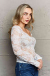 Ninexis Be Kind Off The Shoulder Lace Top Top Trendsi   