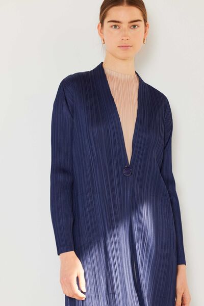 Marina West Swim Pleated Long Sleeve Cardigan Cardigan Trendsi   