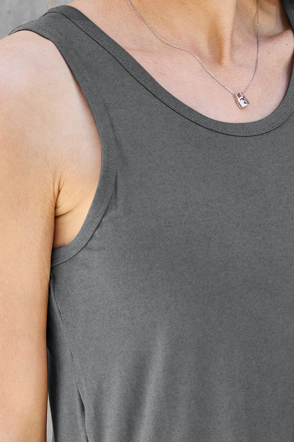 Basic Bae Full Size Round Neck Tank Tank Top Trendsi   