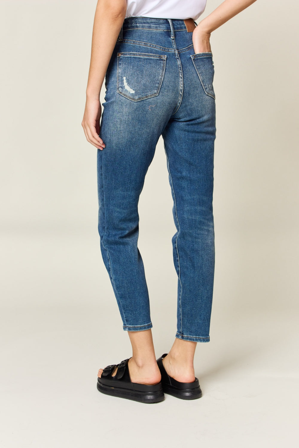 Judy Blue Full Size Tummy Control High Waist Slim Jeans - NeoKira Unlimited