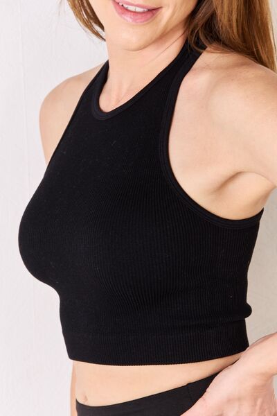 Zenana Full Size Ribbed Racerback Tank Tank Top Trendsi   