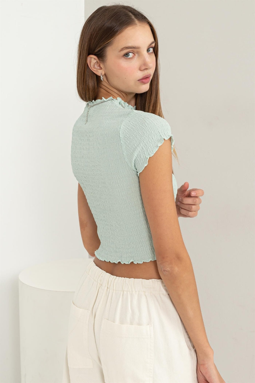 HYFVE Lettuce Hem Crop Top - NeoKira Unlimited
