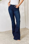 Kancan Full Size Mid Rise Flare Jeans Jeans Trendsi   