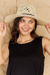 Fame Fight Through It Lace Detail Straw Braided Fashion Sun Hat Straw Hats Trendsi   