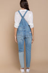 POL Front Chest Zipper Slim Leg Denim Overalls Overalls Trendsi   