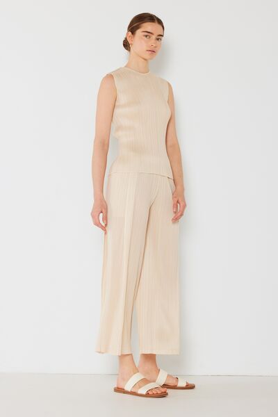 Marina West Swim Pleated Wide-Leg Pants with Side Pleat Detail  Trendsi   