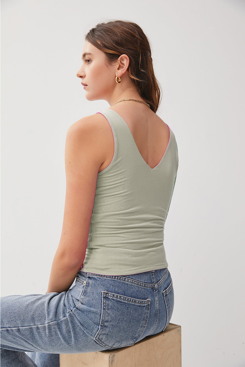 Be Cool V-Neck Wide Strap Tank - NeoKira Unlimited