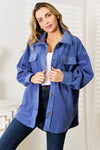 Heimish Cozy Girl Full Size Button Down Shacket Shacket Trendsi   