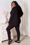 Basic Bae Full Size V-Neck Soft Rayon Long Sleeve Top and Pants Lounge Set Loungewear Trendsi   