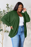 Basic Bae Full Size Ribbed Cocoon Cardigan Cardigan Trendsi   