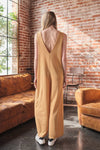 Ces Femme V-Neck Sleeveless Wide Leg Jumpsuit Jumpsuits Trendsi   